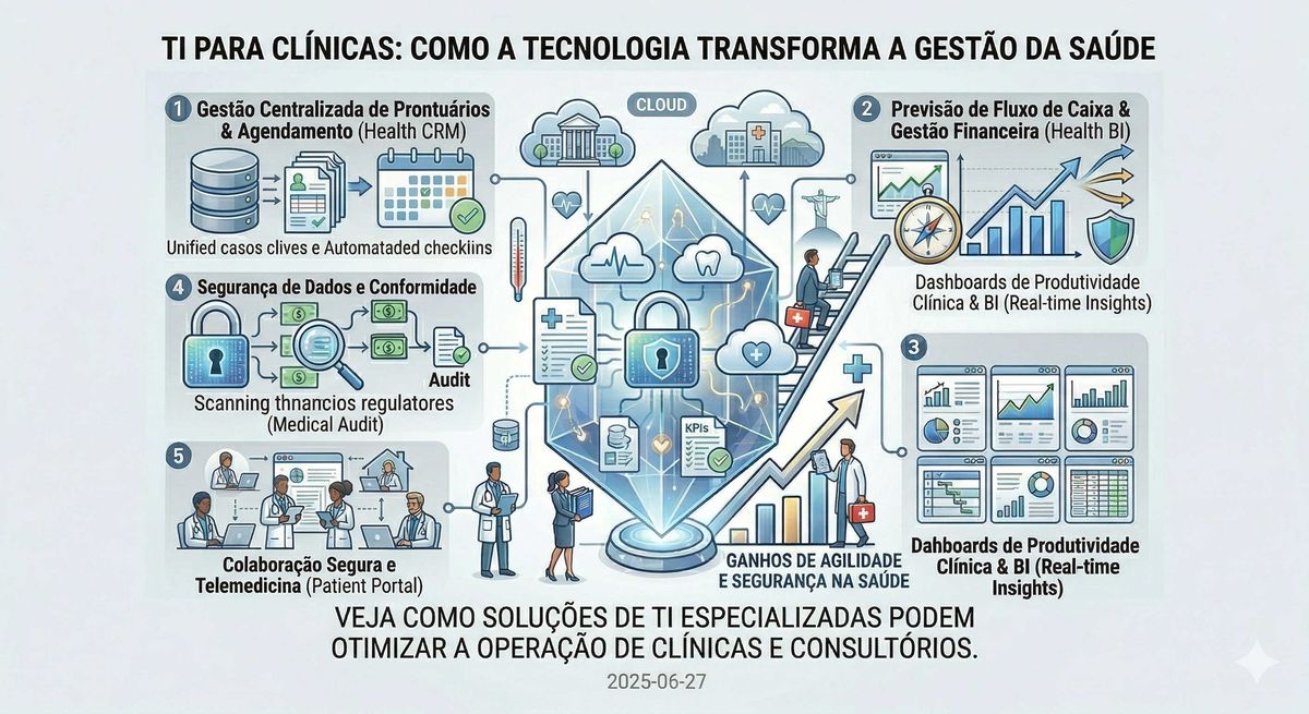 TI para Clínicas: Como a Tecnologia Transforma a Gestão da Saúde