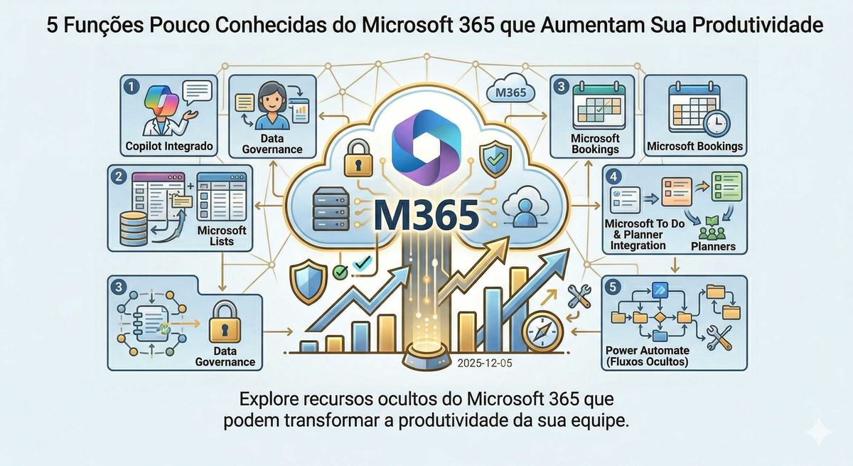5 Funções Pouco Conhecidas do Microsoft 365 que Aumentam Sua Produtividade