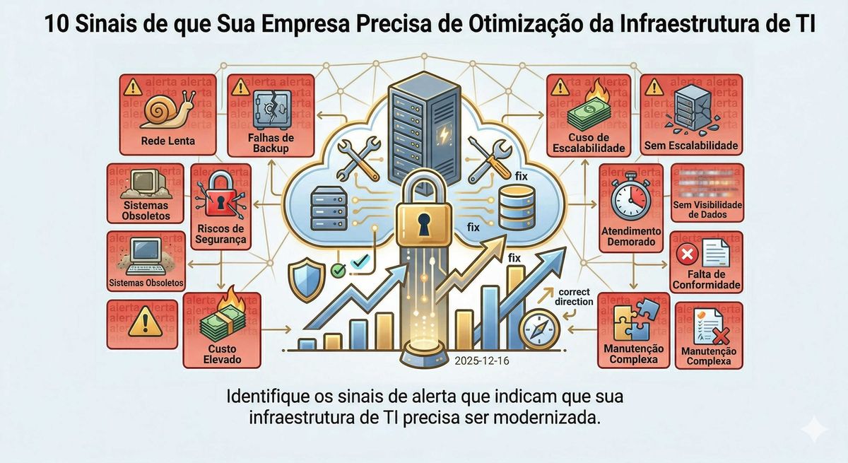 10 Sinais de que Sua Empresa Precisa de Otimização da Infraestrutura de TI